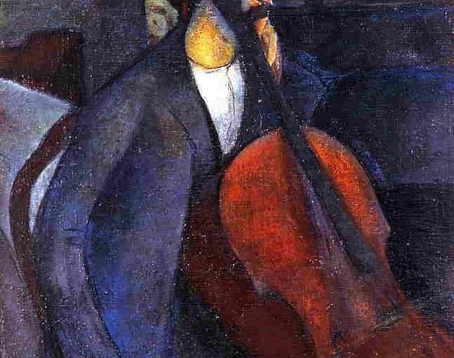&laquo;&nbsp;Le violoncelliste&nbsp;&raquo; A. Modigliani&nbsp;(1909)