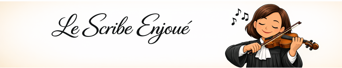 Le scribe enjou[é] !